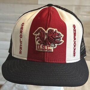 VTG South Carolina Gamecocks AJD Lucky Stripes Trucker SnapBack Hat